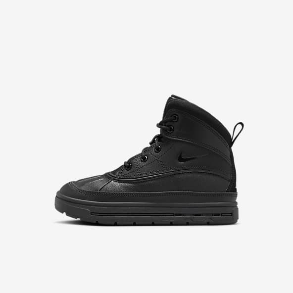 Nike air black and white high tops sale